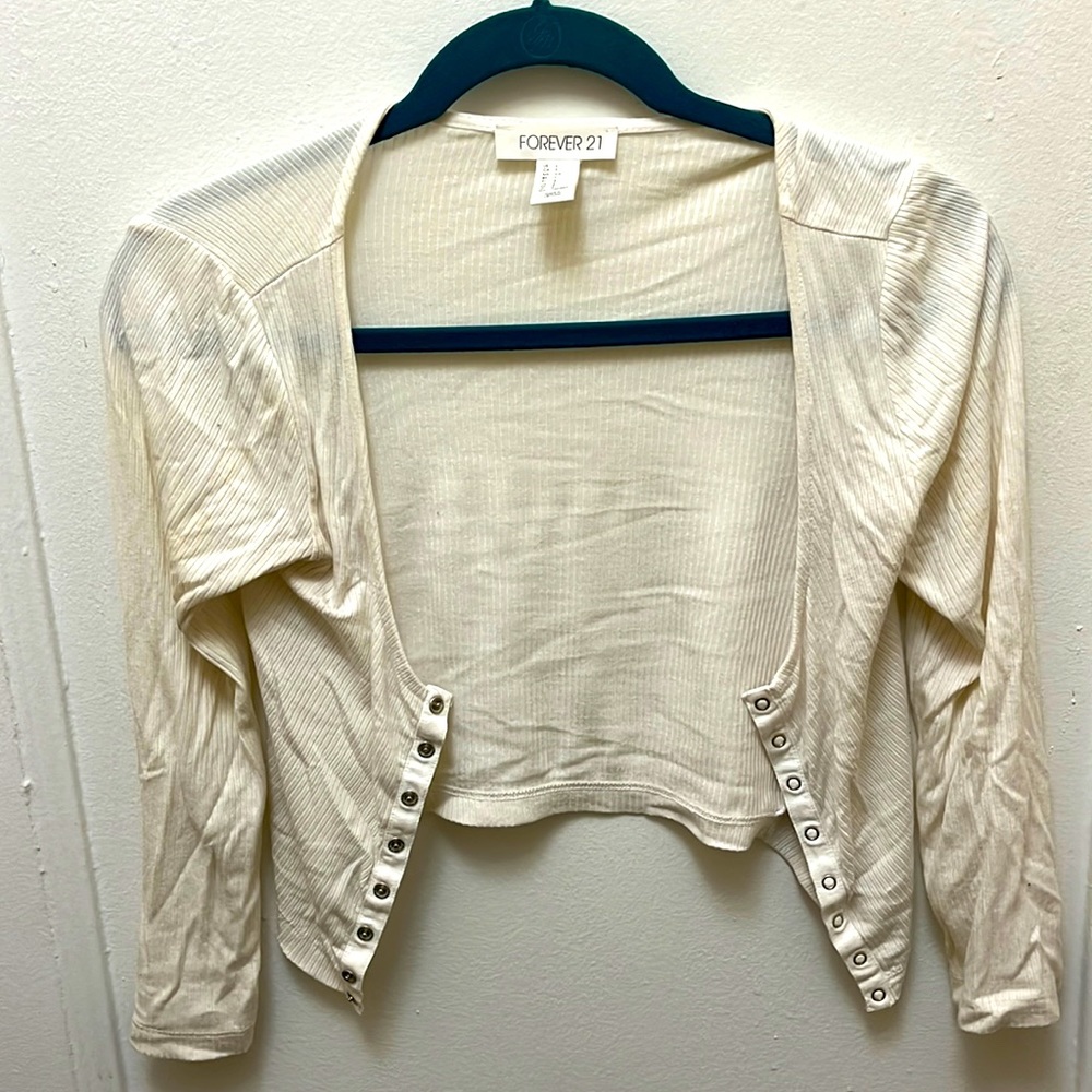 Cropped button top cardigan